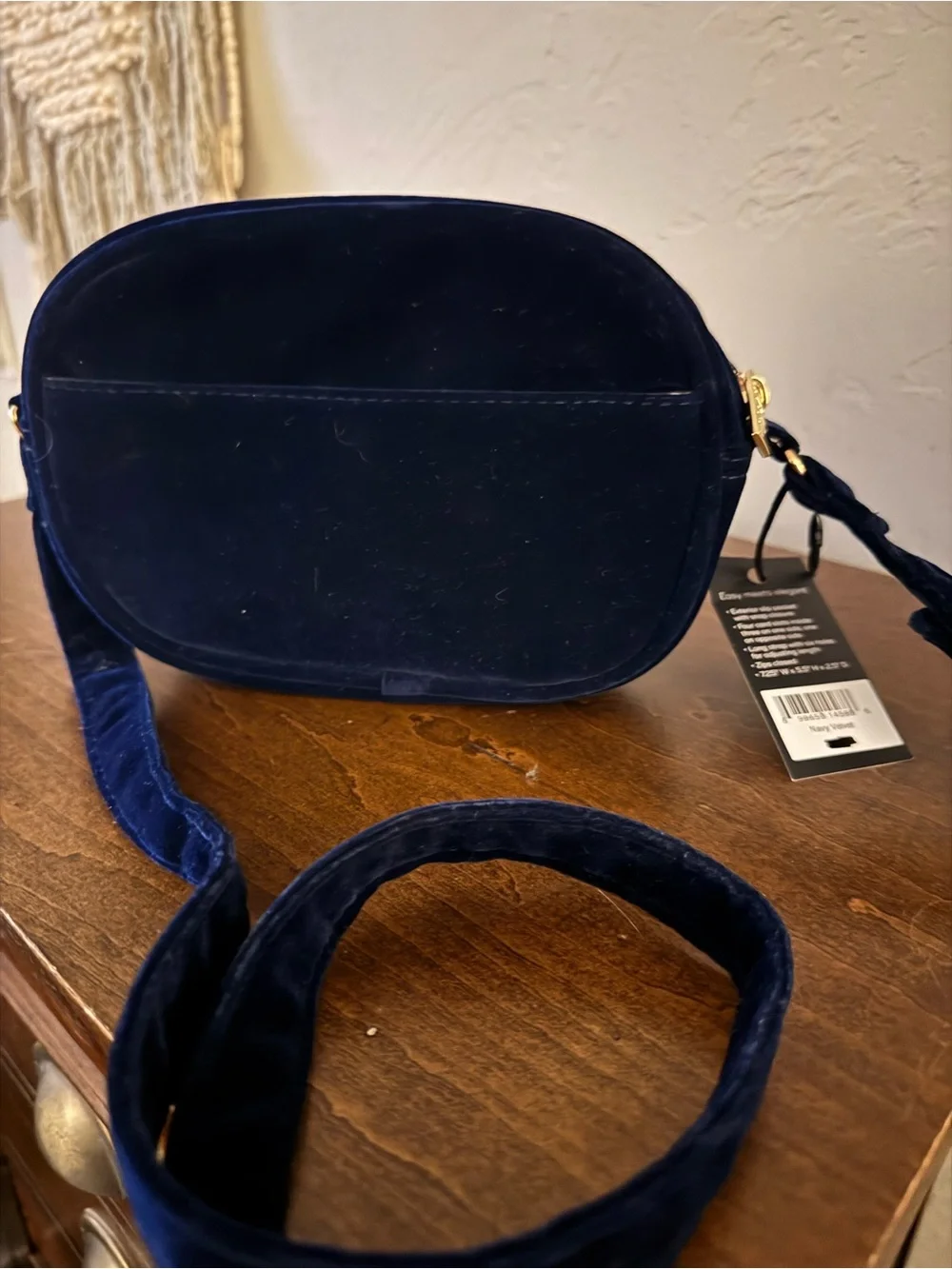 Scout Sonja Velvet Crossbody Bag - Navy Blue